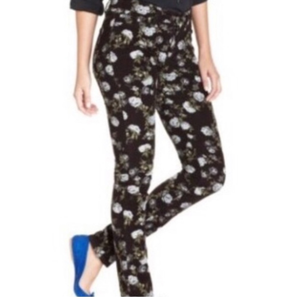 Anthropologie Else Floral Frenzy Corduroy Pants Sz 27 Long